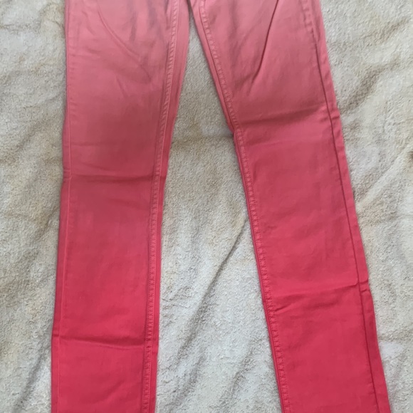 Girls Pink Skinny Jeans - Picture 2 of 4
